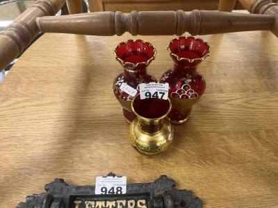 3 X PIECES OF VENETIAN GLASS