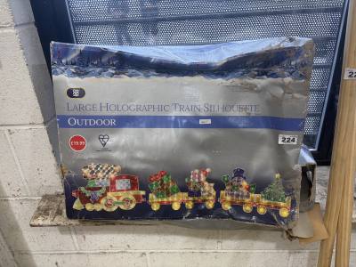 HOLOGRAPHIC TRAIN SILHOUETTE 