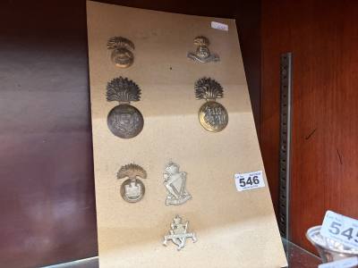 LOT OF IRISH REGIMENT BADGES
