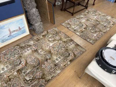 LARGE PATTERN RUGS PAIR 