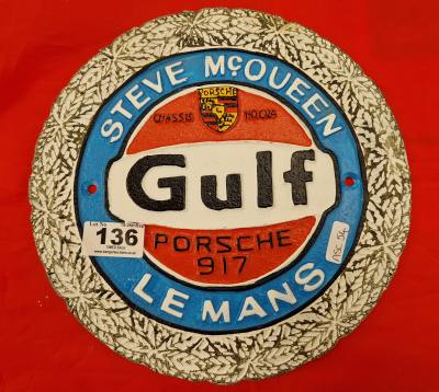 GULF LE MANS PORSHE SIGN