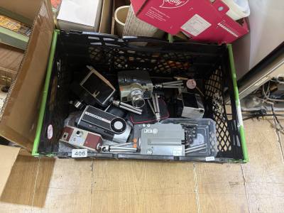 BOX OF CAMERAS