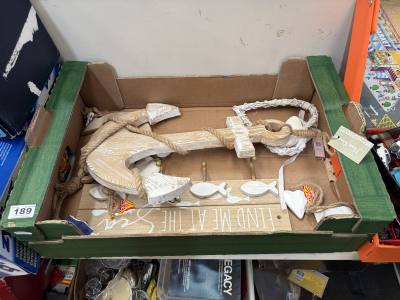 BOX OF NAUTICAL ITEMS 