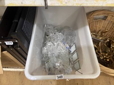 LOT OF CRYSTAL + CUT GLASS