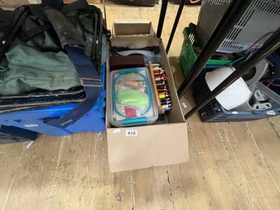 BOX OF FLY FISHING GEAR / EQUIPMENT