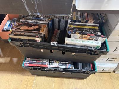 2 X BOXES OF DVD'S