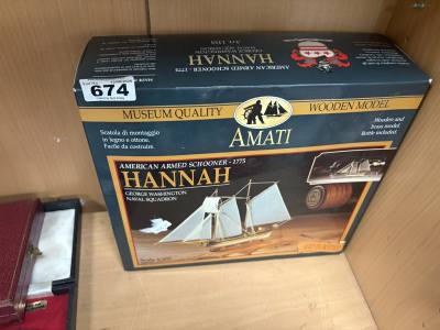 AMATI HANNAH SHIP IN BOTTLE KIT