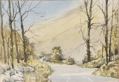 GEORGE MORRISON WATERCOLOUR "GLENDUN" (38X50)