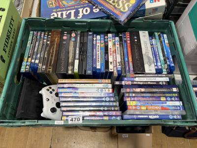BOX OF DVDS