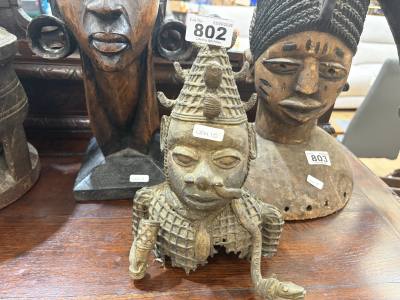 BENIN BRONZE BUST