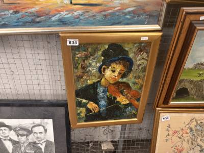 FIDDLER SIGNED THOMPSON OIL