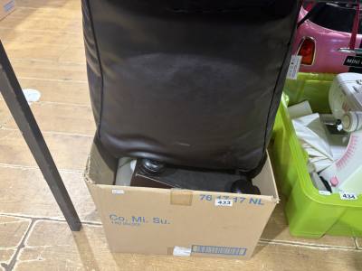 BOX LOT + FOOTSTOOL