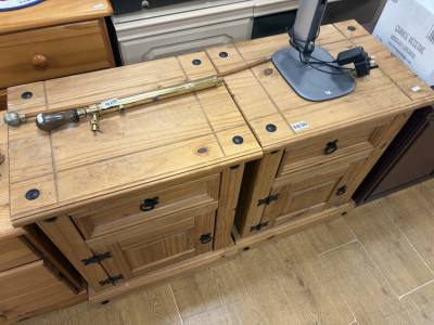 2 X PINE BEDSIDES