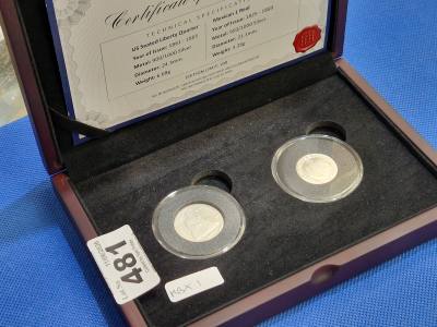 US CIVIL WAR SILVER COIN SET
