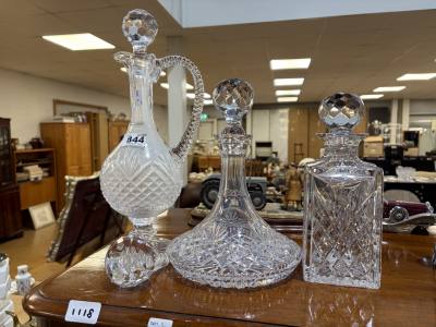 TYRONE CLARET, SHIPS DECANTER + OTHER