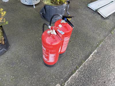 2 X FIRE EXTINGUISHERS