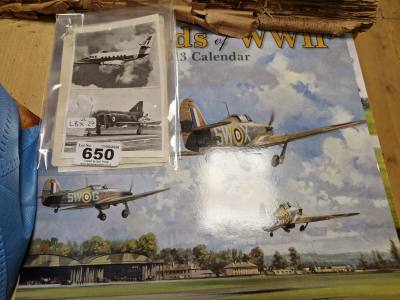 2 X AIRPLANE CALENDARS + PHOTOS
