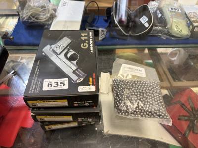 3 X BB GUNS + PELLETS