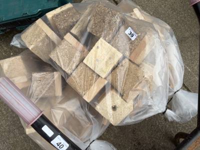 3 X BAGS OF WOOD BLOCKS 