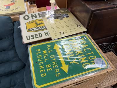 3 X TIN SIGNS
