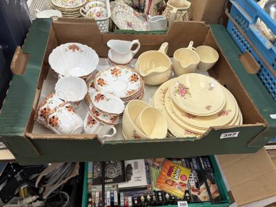 BOX OF PART TEA SETS