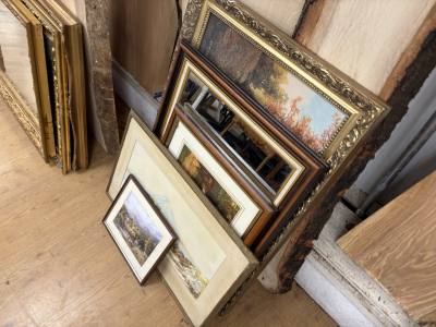 LOT OF PRINTS + MIRROR 