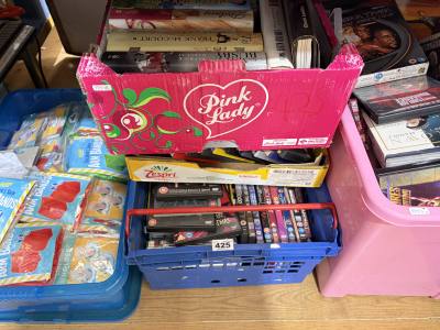 2 BOXES DVDS + BOX BOOKS