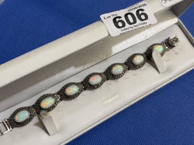 MARCASITE + SILVER BRACELET