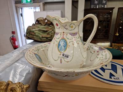 J. HADDOCK JUG + BOWL