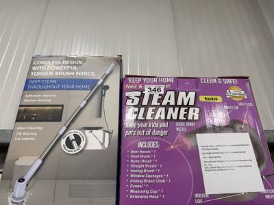 BOXED STEAM CLEANER + TORQUE BRUSH