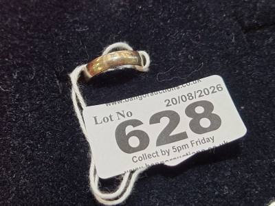 14CT WEDDING BAND (SIZE I) (2.5 GRAMS)