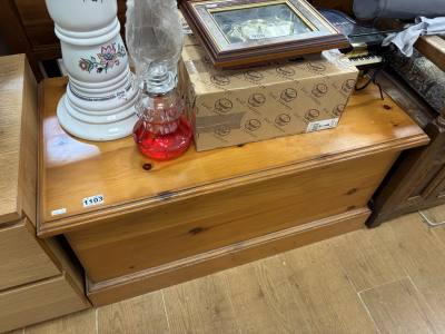 PINE BLANKET BOX