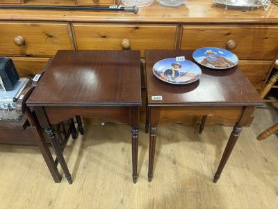 2 X MAHOGANY TABLES