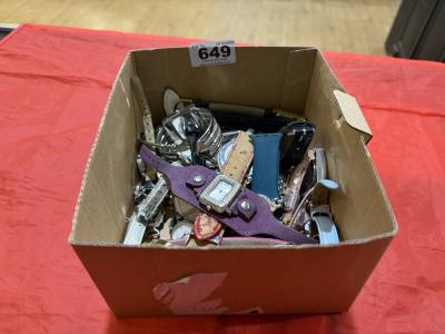 BOX OF WATCHES
