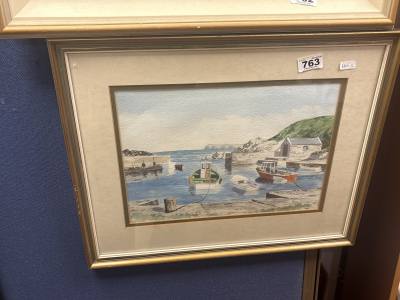 GERALD MAGUIRE "BALLINTOY HARBOUR" (25X34)