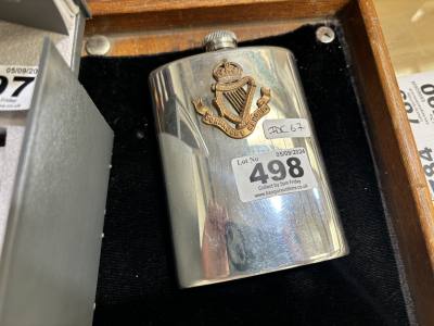 CONNAUGHT RANGERS HIP FLASK