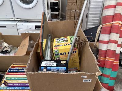 BOX LOT OF VINTAGE MIRRORS + ODDS