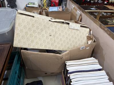 BOX OF JOHN WAYNE MEMORABILIA