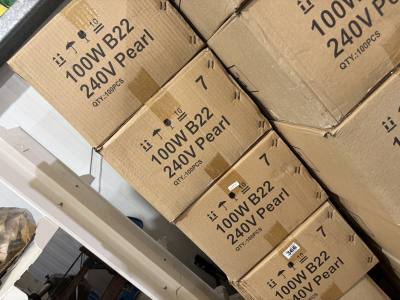 4 X BOXES OF BULBS
