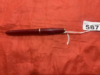 BURGUNDY PARKER "14CT" NIB PEN