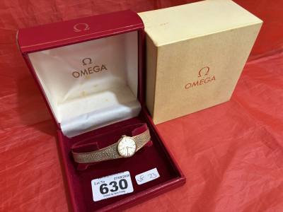 9CT GOLD LADIES OMEGA WATCH