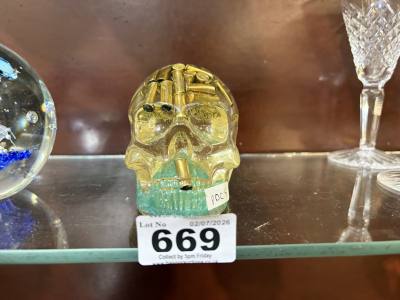 SKULL SPENT SHELL ORNAMENT