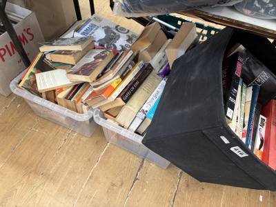 3 X BOXES OF BOOKS