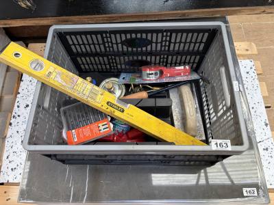 BOX OF PLUMBING TOOLS