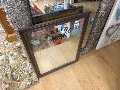 MALIBU BAR ADVERTISING MIRROR