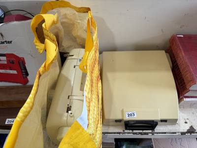 SEWING MACHINE + TYPEWRITER