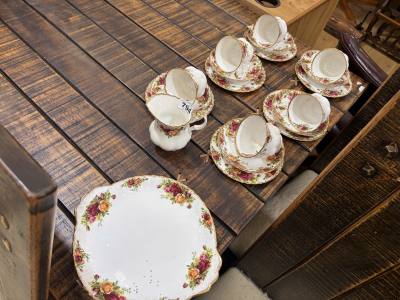 LOT OF ROYAL ALBERT COUNTRY ROSE