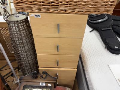 BEECH EFFECT DRAWER TOWER