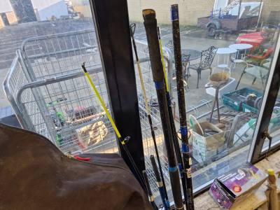 LOT OF  FISHING RODS