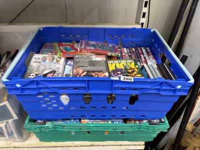 2 X BOXES OF DVDS